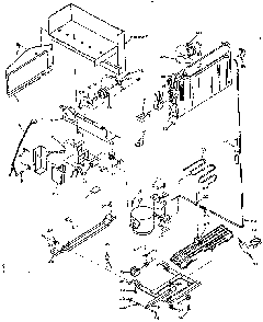 Unit Parts Diagram and Parts List for 106T14GL1  Kenmore Refrigerator