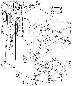 Cabinet Diagram and Parts List for ET18NKXSF05  Whirlpool Refrigerator