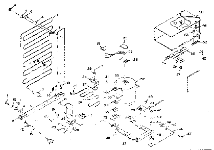 Unit Parts Diagram and Parts List for 106N10B  Kenmore Refrigerator