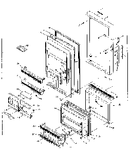 Door Parts Diagram and Parts List for 106N14SP1  Kenmore Refrigerator
