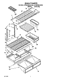 SHELF Diagram and Parts List for ET20NKXAN02  Whirlpool Refrigerator