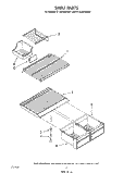 SHELF Diagram and Parts List for ET18JMYWG01  Whirlpool Refrigerator