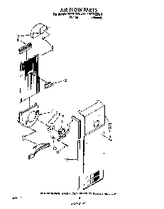 Air Flow Diagram and Parts List for ED27DQZWN11  Whirlpool Refrigerator