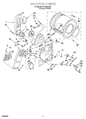 SECTION Diagram and Parts List for  Roper Dryer