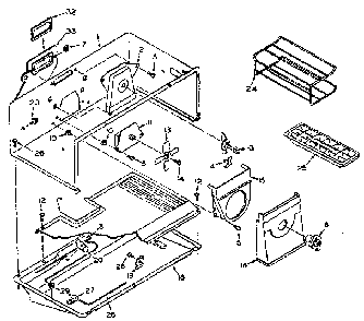 Freezer Parts Diagram and Parts List for 106U16ES2  Kenmore Refrigerator