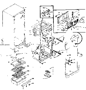 Refrigerator Cabinet Parts Diagram and Parts List for 106M12AL-F  Kenmore Refrigerator