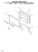 FREEZER DOOR PARTS, OPTIONAL PARTS Diagram and Parts List for GR2SHKXKS03  Whirlpool Refrigerator