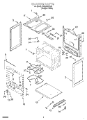 Part Location Diagram of WP8272612 Whirlpool Range Insulation