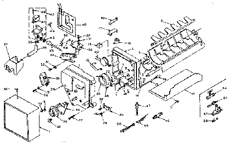 Ice Maker Parts Diagram and Parts List for 106U16EIML1  Kenmore Refrigerator
