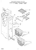 FREEZER LINER Diagram and Parts List for GD25DQXFB01  Whirlpool Refrigerator