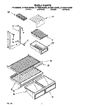 SHELF Diagram and Parts List for ET18NKYAW00  Whirlpool Refrigerator