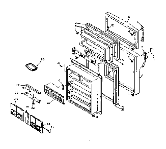 Door Parts Diagram and Parts List for 106W16DL  Kenmore Refrigerator