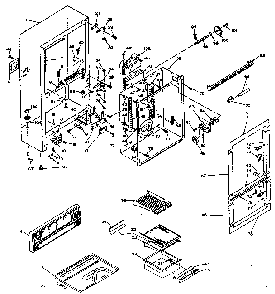 Cabinet Parts Diagram and Parts List for 106W14FIM1  Kenmore Refrigerator
