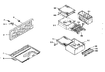 Refrigerator Cabinet Parts Diagram and Parts List for 106U16G1  Kenmore Refrigerator