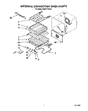 INTERNAL CONVECTION OVEN Diagram and Parts List for  KitchenAid Microwave Oven Combo