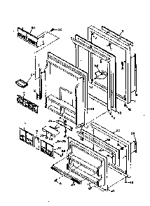Refrigerator Door Parts Diagram and Parts List for 106U18GIML  Kenmore Refrigerator