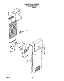 AIR FLOW Diagram and Parts List for ED27DQXXN01  Whirlpool Refrigerator