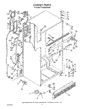 CABINET Diagram and Parts List for ET20GMXWW00  Whirlpool Refrigerator
