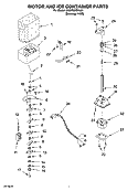 MOTOR AND ICE CONTAINER PARTS Diagram and Parts List for GD5YHAXNL03  Whirlpool Refrigerator