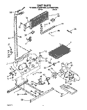 UNIT Diagram and Parts List for ET20RKXYW00  Whirlpool Refrigerator