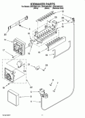 ICEMAKER PARTS Diagram and Parts List for GR9FHMXVB01  Whirlpool Refrigerator