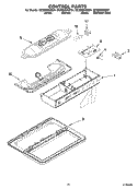 CONTROL PARTS Diagram and Parts List for GC3SHEXNT01  Whirlpool Refrigerator