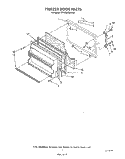 FREEZER DOOR Diagram and Parts List for ET18SKRWN00  Whirlpool Refrigerator