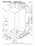 CABINET PARTS Diagram and Parts List for  KitchenAid Refrigerator