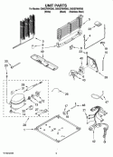 UNIT PARTS Diagram and Parts List for G9IXEFMWB00  Whirlpool Refrigerator