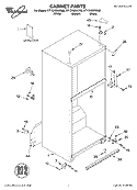 CABINET, LITERATURE Diagram and Parts List for ET1CHMXKB02  Whirlpool Refrigerator