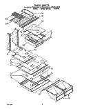 SHELF Diagram and Parts List for ET20PKXZW10  Whirlpool Refrigerator