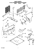 UNIT PARTS Diagram and Parts List for ET8FTEXVB00  Whirlpool Refrigerator