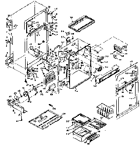 Cabinet Parts Diagram and Parts List for 106U14EIML  Kenmore Refrigerator