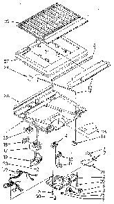 Compartment Separator Diagram and Parts List for 1068694610 SKR401W0 Kenmore Refrigerator