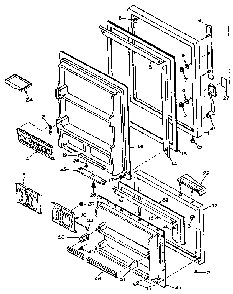 Door Parts Diagram and Parts List for 106W14FIM1  Kenmore Refrigerator