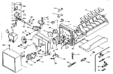 Automatic Ice Maker Parts Diagram and Parts List for 106T13GIM  Kenmore Refrigerator