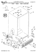 CABINET, LITERATURE Diagram and Parts List for GD27DIXHT01  Whirlpool Refrigerator