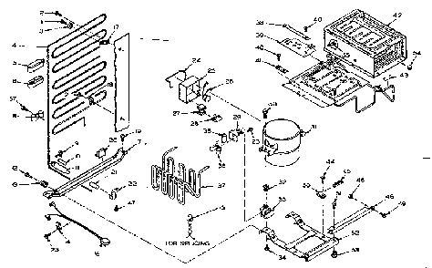 Unit Parts Diagram and Parts List for 106T13ML1  Kenmore Refrigerator