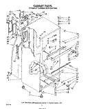CABINET Diagram and Parts List for ET18JKYSW03  Whirlpool Refrigerator