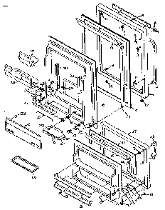 Refrigerator Door Parts Diagram and Parts List for 106S13GIMLY  Kenmore Refrigerator
