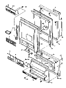 Door Parts Diagram and Parts List for 106U14GIML  Kenmore Refrigerator