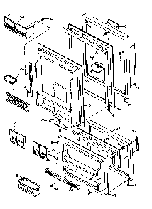 Door Parts Diagram and Parts List for 106U14G  Kenmore Refrigerator