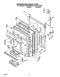 REFRIGERATOR DOOR Diagram and Parts List for ET22PKXAW00  Whirlpool Refrigerator