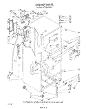 CABINET Diagram and Parts List for ET18ZKXTM01  Whirlpool Refrigerator