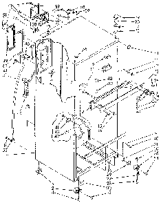 Cabinet Diagram and Parts List for ET18GKXSF04  Whirlpool Refrigerator