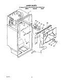 LINER Diagram and Parts List for ET20PKXYW00  Whirlpool Refrigerator