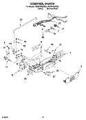 Part Location Diagram of WP2188819 Whirlpool Refrigerator Thermistor