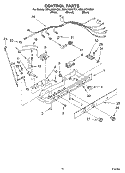 CONTROL Diagram and Parts List for GD5LHGXKT01  Whirlpool Refrigerator