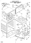 LINER Diagram and Parts List for ET18GKXDW05  Whirlpool Refrigerator