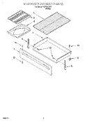 DRAWER AND BROILER Diagram and Parts List for TEP325GW0  Estate Range
